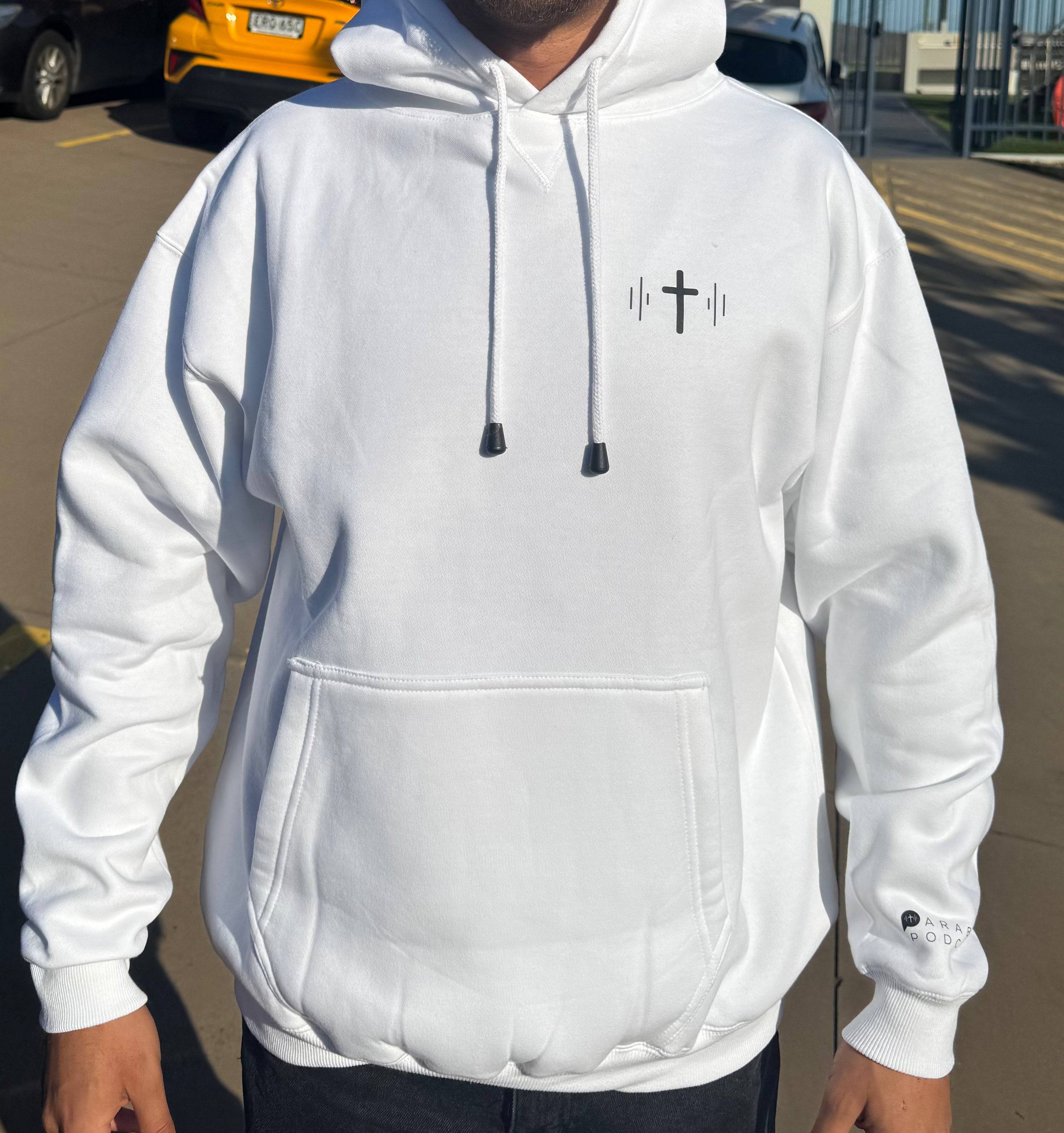 Orthodox Cross White Hoodie