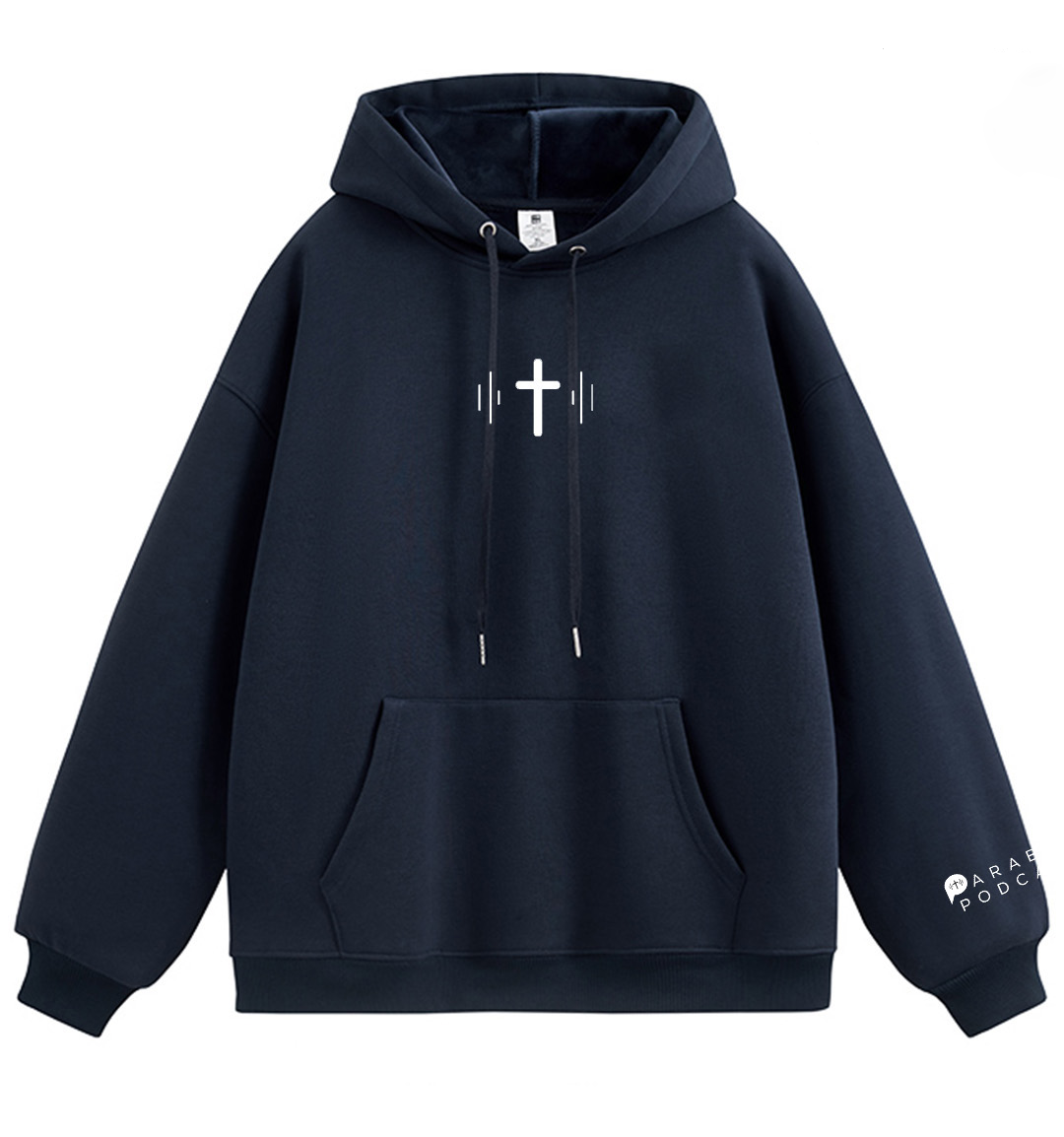 Embroidered Lost Sheep Navy Hoodie