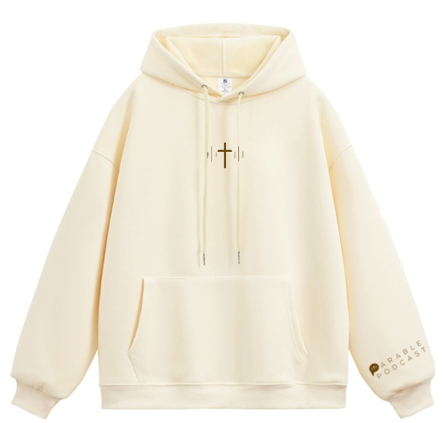 Embroidered Lost Sheep Sand Hoodie