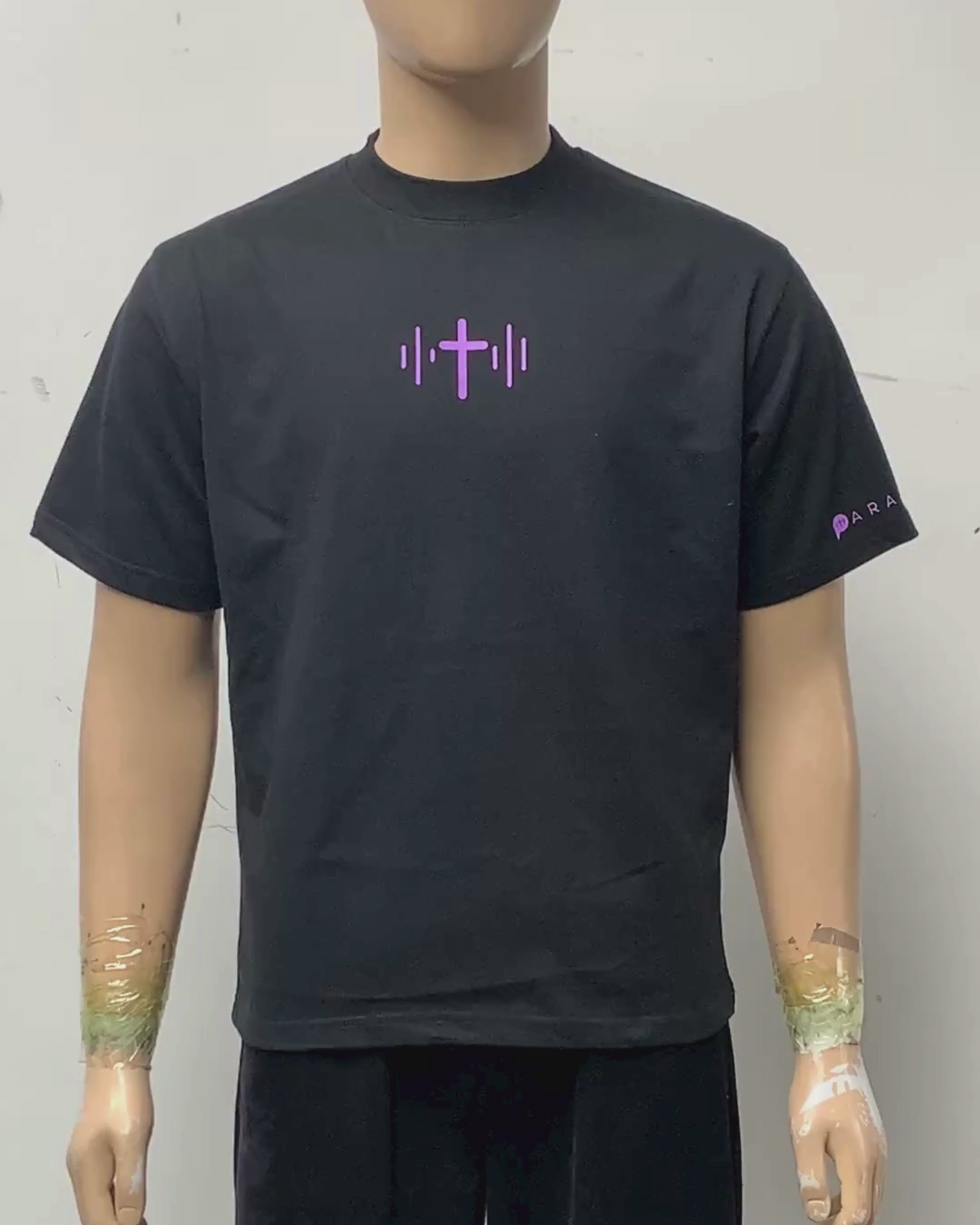 Parable Podcast Oversized Tee - Black/Purple